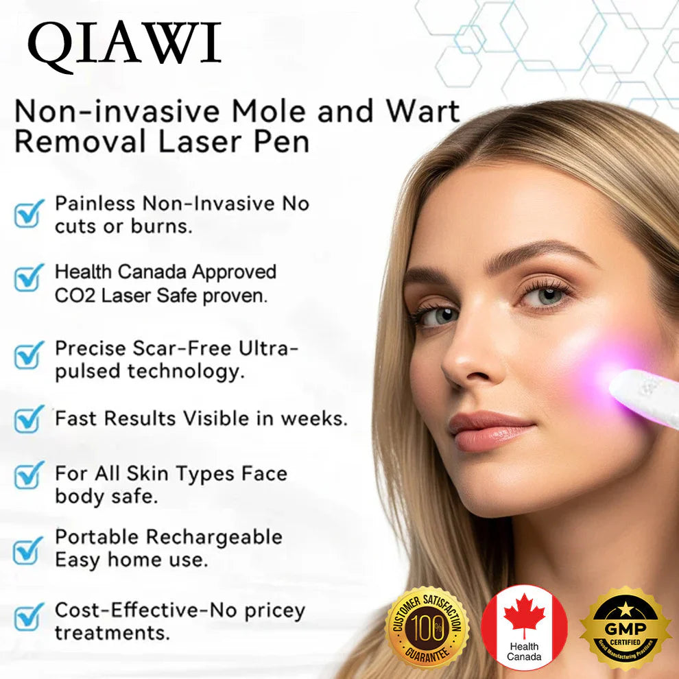 đĽQIAWI⢠All-in-One COâ Laser Eraser Pen | Removes Moles, Warts, Skin Flaws & Pigmentation