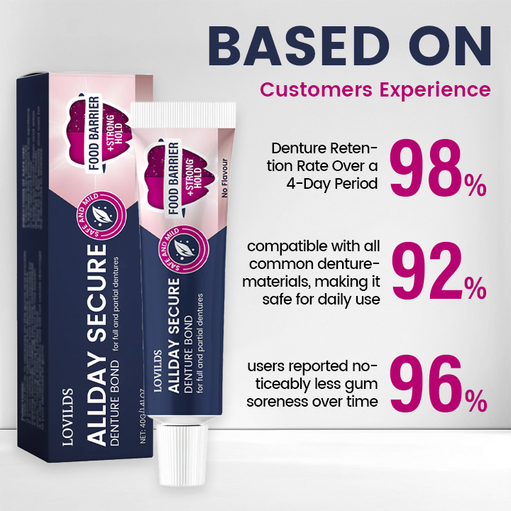 LOVILDS® AllDay Secure Denture Bond👨⚕️