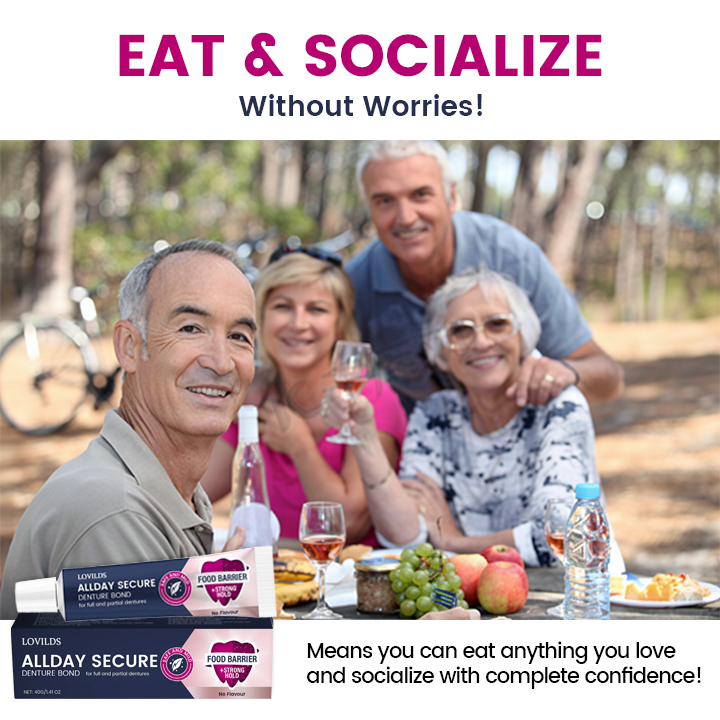 LOVILDS® AllDay Secure Denture Bond👨⚕️