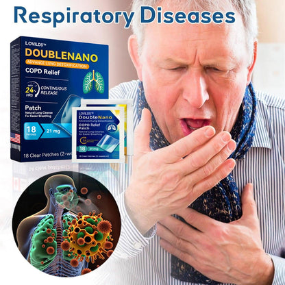 💝FDA Approved LOVILDS™ DoubleNano COPD Relief Patch (💝 Cough, wheezing, shortness of breath, sputum, stuffy nose, bronchitis, bronchitis, allergy symptoms, lung discomfort)